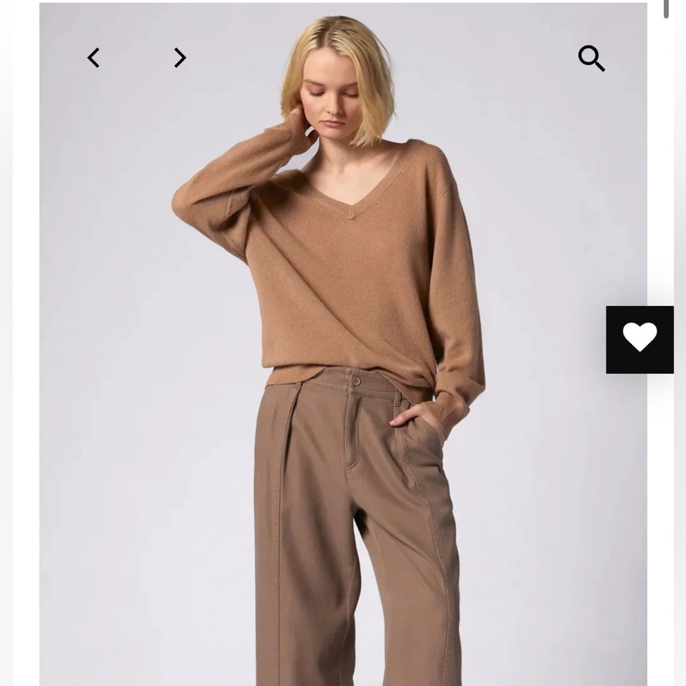 Equipment 100% Cashmere Double V-Neck